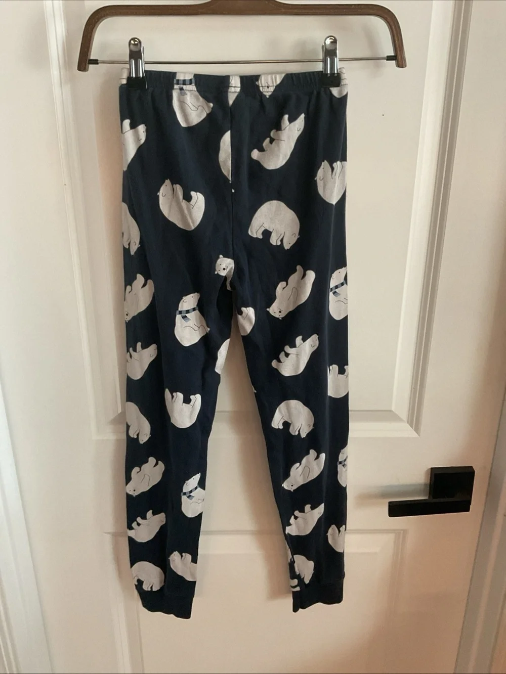 Gymboree - Navy Lounge Pants with White Polar Bear Motif - Boys Size Medium